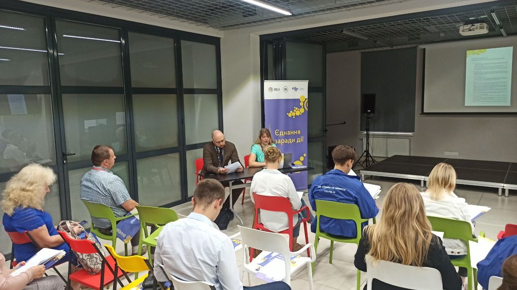 Презентація результатів дослідження "Як ВПО долучені до життя громади". Фото: Ольга Федоренко, Суспільне Вінниця