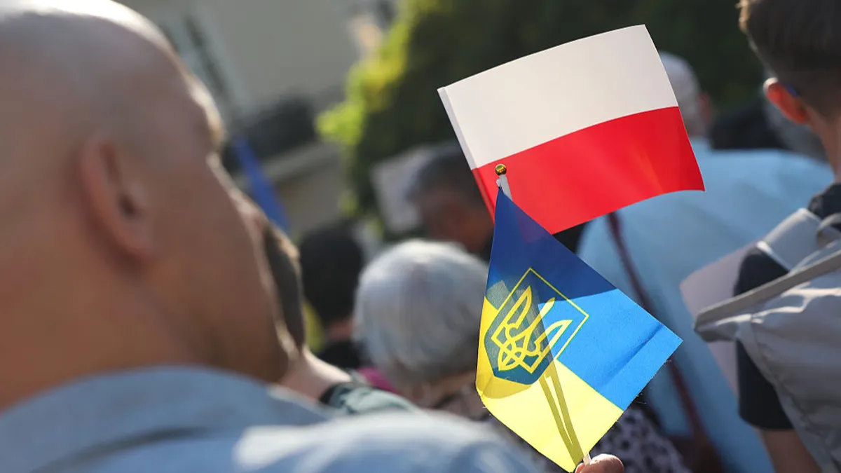Мітинг «Не будь байдужим» у Кракові. Фото: Klaudia Radecka/NurPhoto via Getty Images
